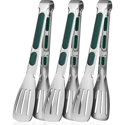 Edelstahl Servierzange Essen klein x3 9'' BBQ Küchenutensil Eissalat