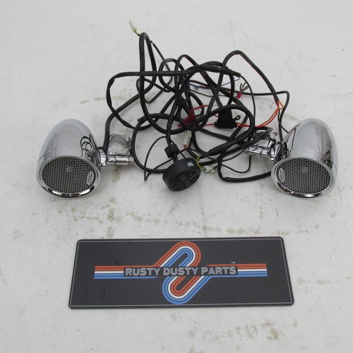 Kuryakyn Chrome RoadThunder Handlebar Speaker Pods MTX Bluetooth Controller 2712