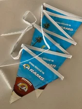 🌟 12’ Long Corona Rams NFL Vinyl Beer Party Double Sided String Banner Sign