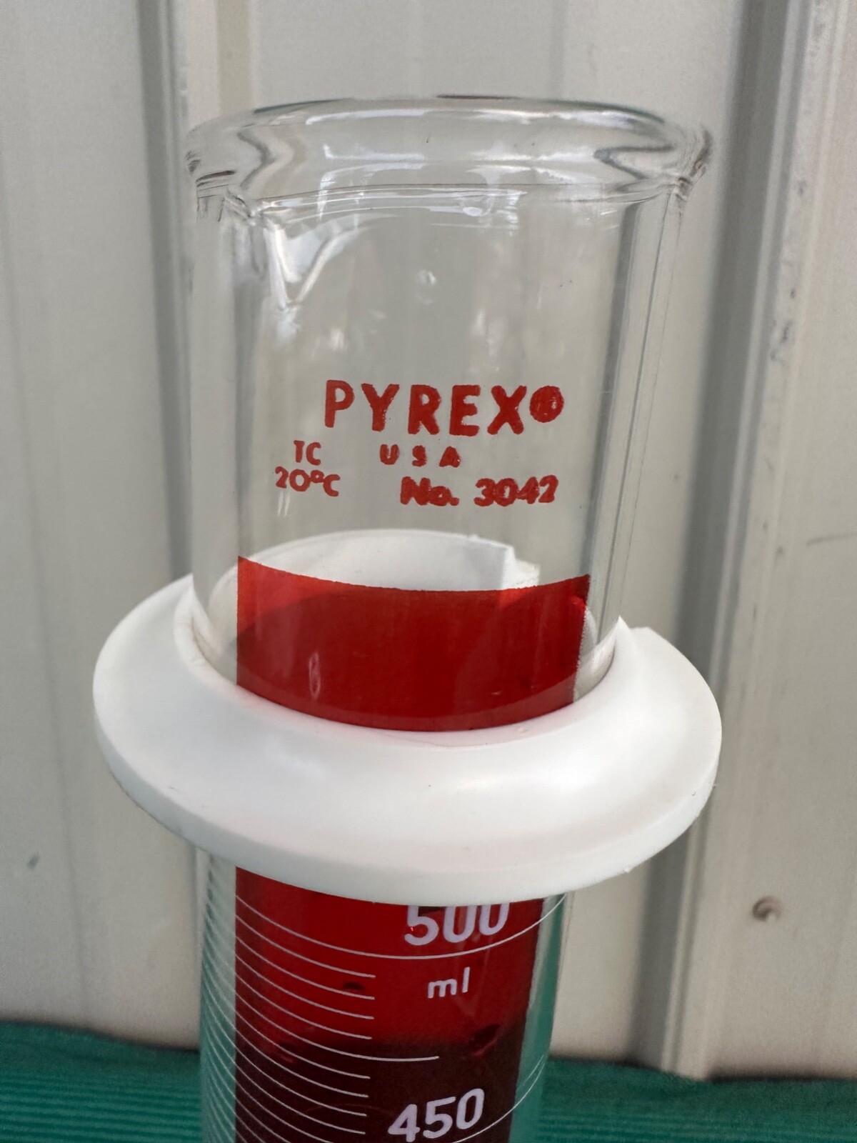 4 Vintage Kimax Pyrex Lab Glass Cylinder Beaker Test Tubes 100,250,500, 1000ml