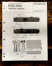 Kenwood KAC-943 Amplifier Service Manual Original 