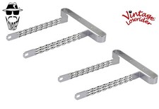 2 VINTAGE LOWRIDER TRIPLE TWISTED BUMPERS CHROME FRONT/ REAR 20" BICYCLE.