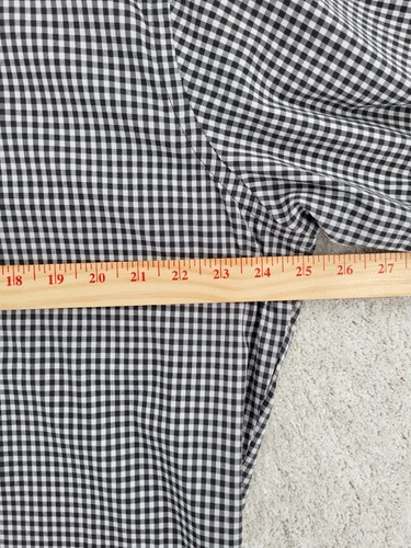 Van Heusen Men's Button Front Shirt Gingham Long Sleeve Slim Fit XL - Picture 6 of 9