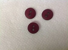 NEW 25 Pc. Lot  1/2 INCH BURGANDY  DULL/ MATTE FINISH BUTTONS