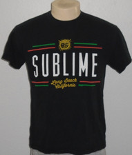 Vtg SUBLIME Long Beach California Black Rock Band T-Shirt Men Medium
