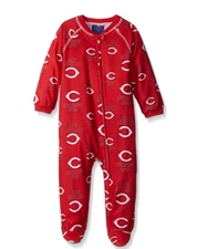 Cincinnati Reds MLB Zip Up Coverall Sleepwear Size 3-6 Months 