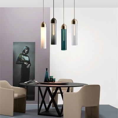 Glass Pendant Light Hotel Chandelier Light Kitchen Lamp Bar Decor Ceiling Light