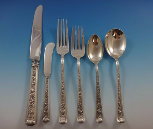 Windsor Rose by Watson Sterling Silver Flatware Set For 8 Service 51 Pieces - 第 1/8 張圖片