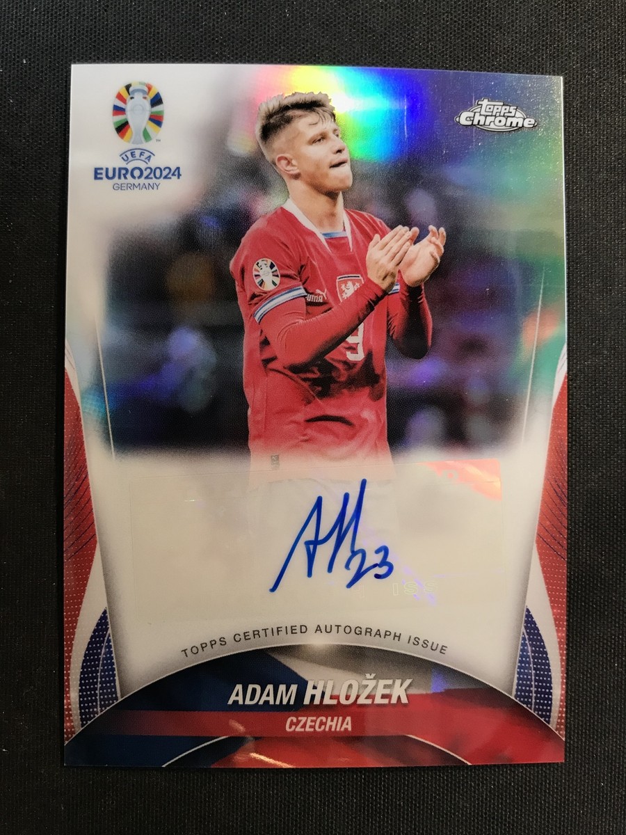 2024 Topps Chrome UEFA EURO #CA-AH Adam Hlozek Autograph Czechia