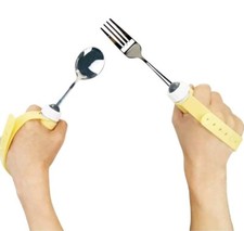 Adaptive Utensils Spoons Forks Set,360  Rotating Swivel Fork Spoon Handicap