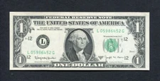United States US 1963 b $1 Unc Banknote P-443c Barr Note, San Francisco, L,
