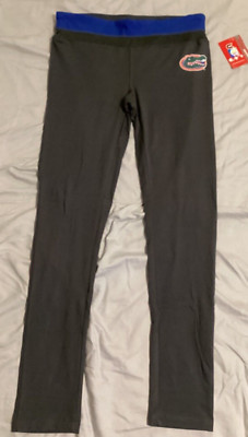 Colosseum Womens Florida Gators Leggings Dark Gray With Blue L - New W/ Tags!