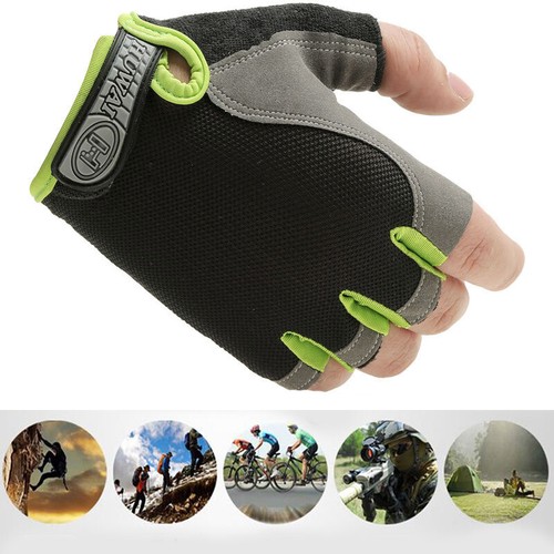 Fitness Halbfinger Antirutsch Handschuhe Herren Damen Handschuhe Yoga Laufen Training - Bild 10 von 19