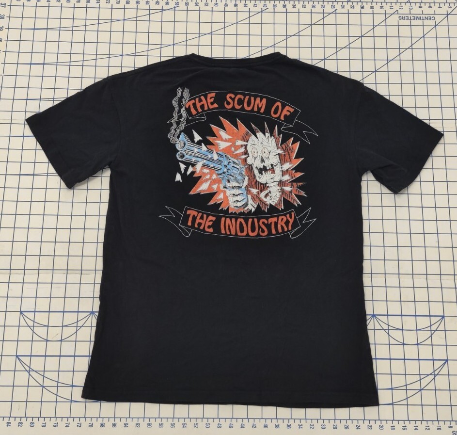 J.J. Villard The Scum Of The Industry Short Sleeve Shirt S Black