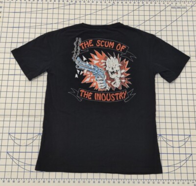 J.J. Villard The Scum Of The Industry Short Sleeve Shirt S Black