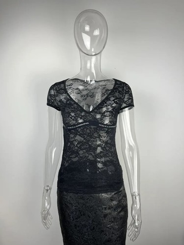 Dolce & Gabbana D&G underwear lace top t shirt blouse - Picture 2 of 9