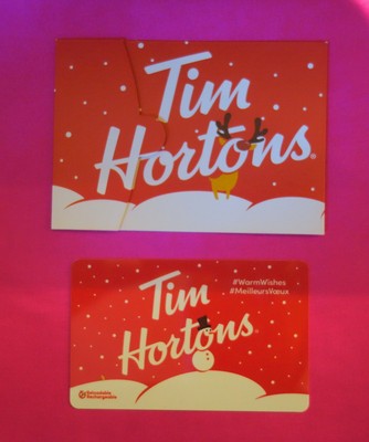 Tim Hortons Gift Card 2018 Snowman With Sleeved Holder Canada New Fd63320 | Ebay