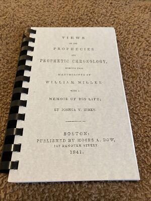 William Miller 1841 Print for reading. Present Truth. Early Pioneer. Adventist.