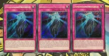 3x Dimensionstrugbild MVP1-DES25 Secret Rare 1.Aufl. DEUTSCH PLAYSET Yu-Gi-Oh
