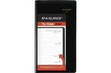 AT-A-GLANCE Designer Cover 2024 Weekly Planner Pocket 3 14 x 5 34 - 70-402-05