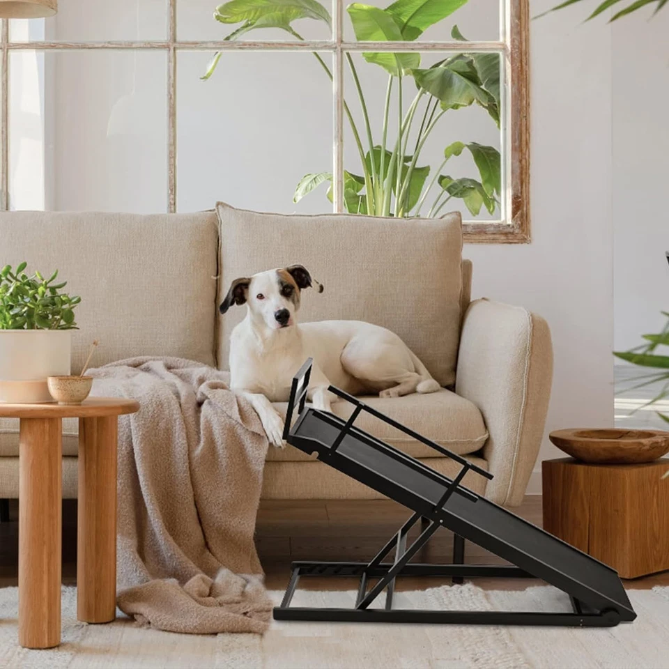 NAIZEA Adjustable Dog Ramp with Rails Folding Pet Ramp Up to 200Lb For Large Dog - Image 2 of 4