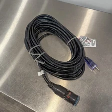 50' Pro Lock Locking Lighted Extension Cord | 12/3 SJTW Black | The Clean Garage