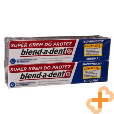 BLEND-A-DENT Regular Adhesive Cream for Oral Dentures 47g 2 Pack