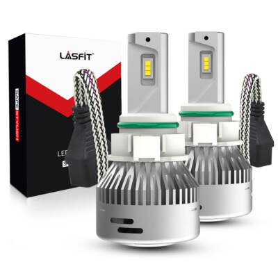 2x Lasfit LAplus 5202 2504 LED Fog Light Bulbs Kits 6000K Bright Cool White 60W