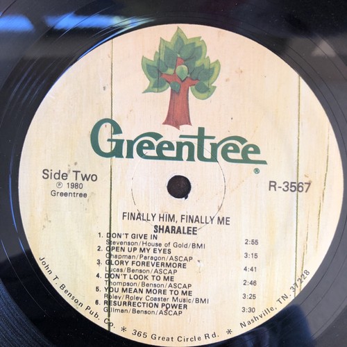Sharalee Vinyl LP Finally Him Finally Me 1980 Greentree Christian Xian VG+/G- - Picture 8 of 8