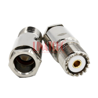 LMR400 RG8 RG213 7D-FB Coaxial Cable Copper Twist M UHF SO239 Female Connector