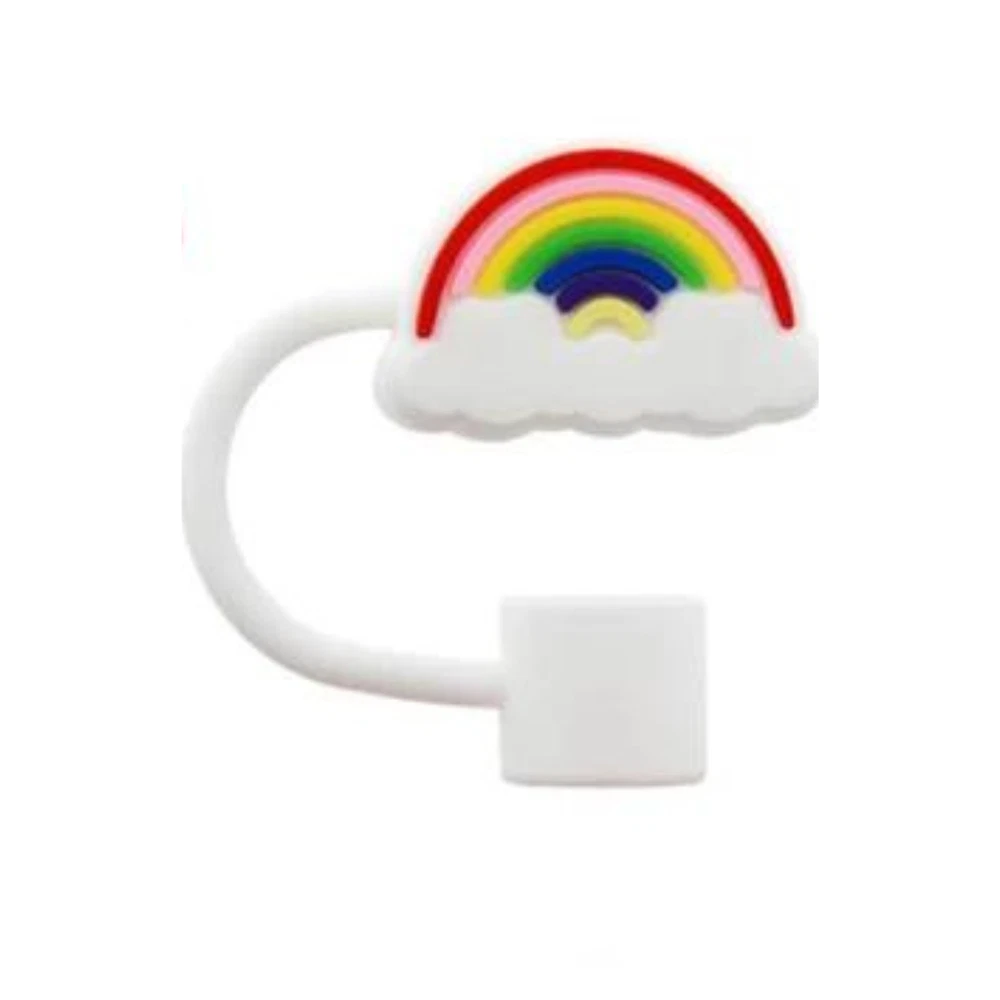 Colorful Tumbler Straw Caps - Bear Flower Rainbow Cloud Cowboy Hat Animals Barbie Designs