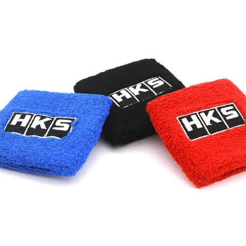 2Pcs HK S Blue Clutch Brake Oil Reservoir Fluid Tank Cover Sock Car Sweat Band - Bild 3 von 7