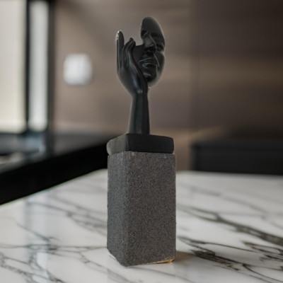 Skulptur  Angelface , Schreibtisch-, Regaldeko, Landhaus, Valentinstag 