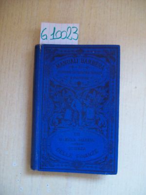 G. RICCA SALERNO - WISSENSCHAFT DER FINANZEN - BARBERA VERLAG - 1890