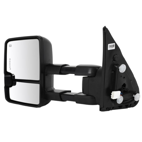 1 Pair Black Running Light Signals Tow Mirrors For 2007-2017 Toyota Tundra - Picture 6 of 9
