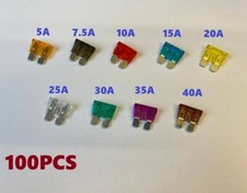 FIT TESLA100X Standart Blade Fuses Car Van Fuse 5 7.5 10 15 20 25 30 35 40A