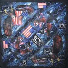 POW MIA FLAG FLIES EAGLE BIKER BANDANA