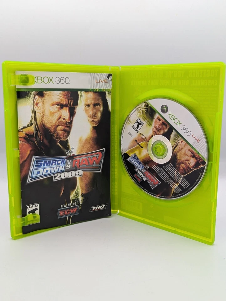 WWE Smackdown vs. Raw 2009 - Xbox 360 - Complete With Case And Manual - Image 3 of 3