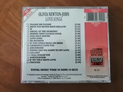 Love Songs - Olivia Newton-John (CD, 1988 EMI) | eBay