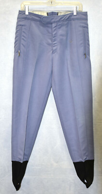 100% Auth BOGNER Blue Stretch Wool Blend In-The-Boot Ski Snow Pants Size 32