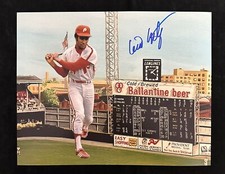 WILLIE MONTANEZ Signed Autographed 11 x 14 Baseball Photo Philadelphia Phillies