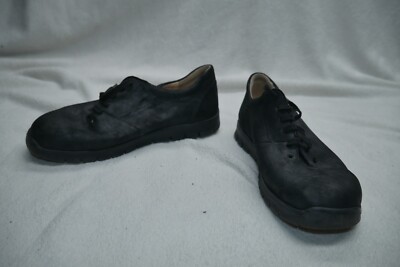 FINN COMFORT Damen Schuhe Schnürschuhe Einlagen 40 Y schwarz Veloursleder leicht