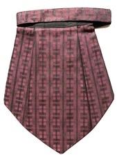 NEW MERLOT SQUARE Men Silk Cravat Scarf Ascot NECK Tie PARTY-PRE STITCHED GATSBY