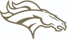 Broncos Inspired STS XL Full Size Football Helmet Decals