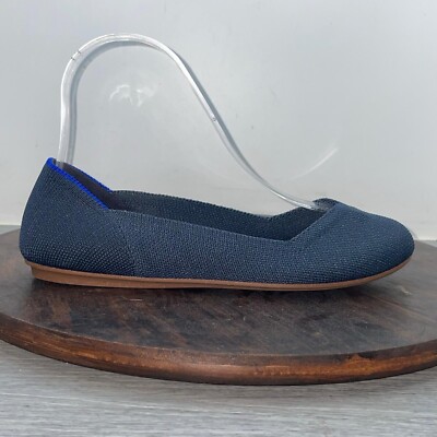 Rothys Womens The Flat Round Toe Size 5.5 Knit Slip On Shoes Comfort Work Casual