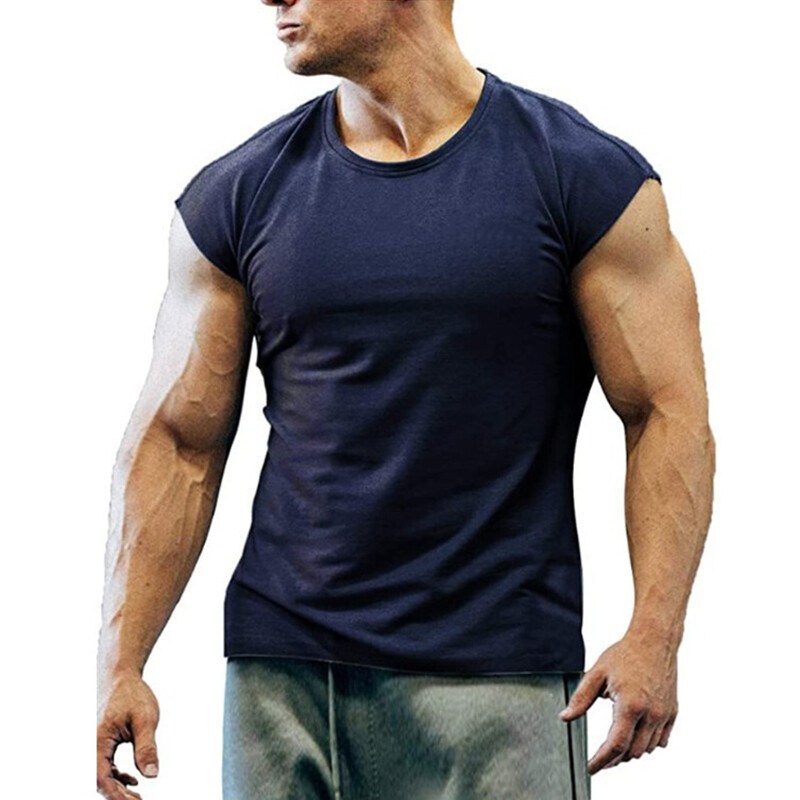 Mens Muscle Shirts Sleeveless Dry Fit Gym Workout Tank Top Active T