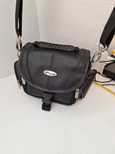 CAMERA BAG BLACK W/ STRAPS 10x2.5x9