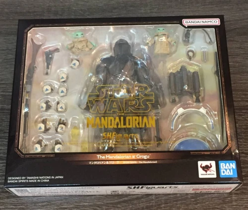 S.H.Figuarts Star Wars Mandalorian y Grogu Totalmente Nuevo, Difícil de Encontrar, Vendedor de EE. UU. 