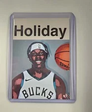 Jrue Holiday Artist Signed Basketball Art Card 1/10