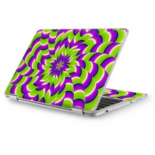 Skins for Asus Chromebook 12.5 vinyl wrap - Trippy Psychedelic Motion swirl